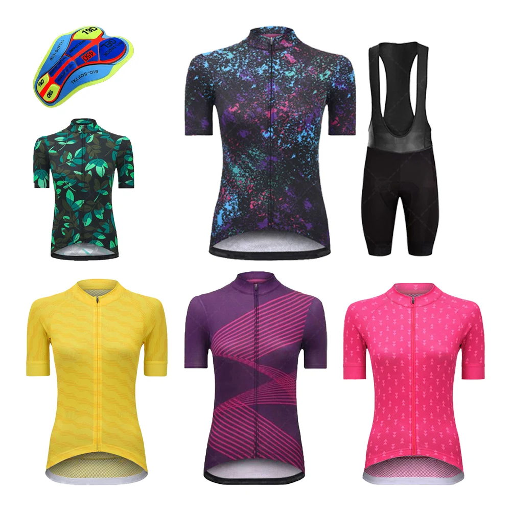 

Комплект женской одежды для велоспорта, модная дышащая майка с коротким рукавом, одежда для велоспорта, на лето