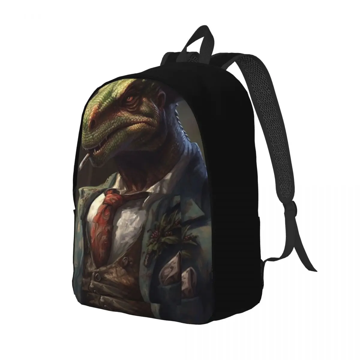 

Dinosaur Canvas Backpacks Gangster-style Godfather Bag Business Backpack Lightweight Charm Bags