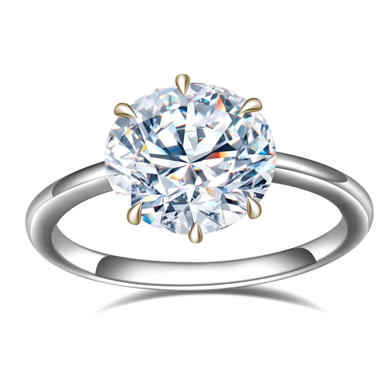 

New product 18K white gold lady engagement ring 1.53ct F VS2 Round cut lab grown diamond ring