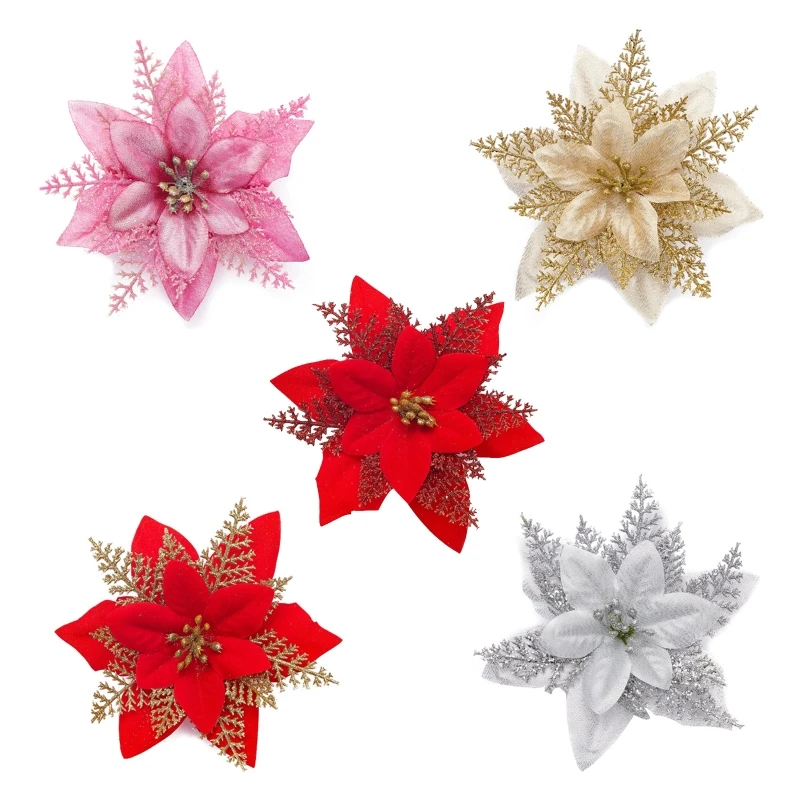 

5 шт., искусственные цветы с зажимами, 15 см