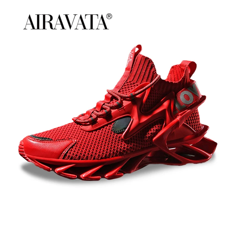 Running Shoes Men Cushioned Outdoor Sport Traniers Mesh Breathable Sneakers Flat Casual Mens Shoes