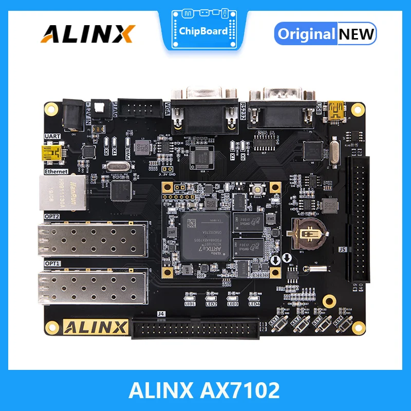 

ALINX AX7102: XILINX Artix-7 XC7A100T FPGA Development Board A7 SoMs SFP Gigabit Ethernet VGA Evaluation Board