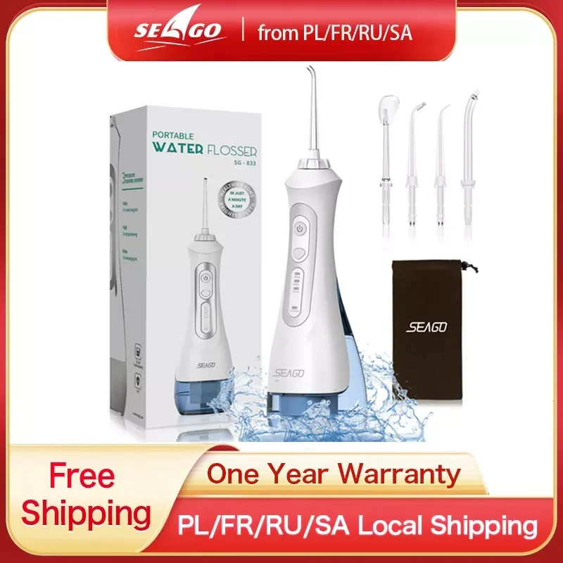 

Ирригатор полости рта SEAGO, 3 режима, 200 мл, USB