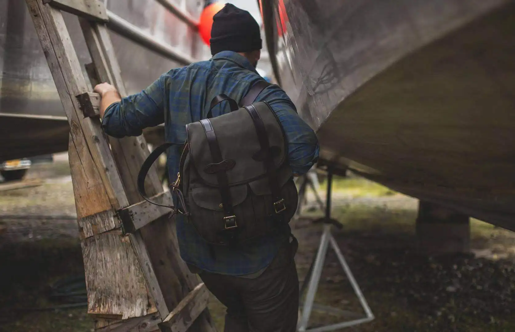 Рюкзак Filson 262 импортированный из США кожаный рюкзак с ремешком через плечо