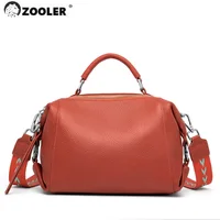 Limited Leather Bag! ZOOLER Exclusively Genuine Leather Women's Handbags Soft Leather Women Bags Boston Ladies  #sc550