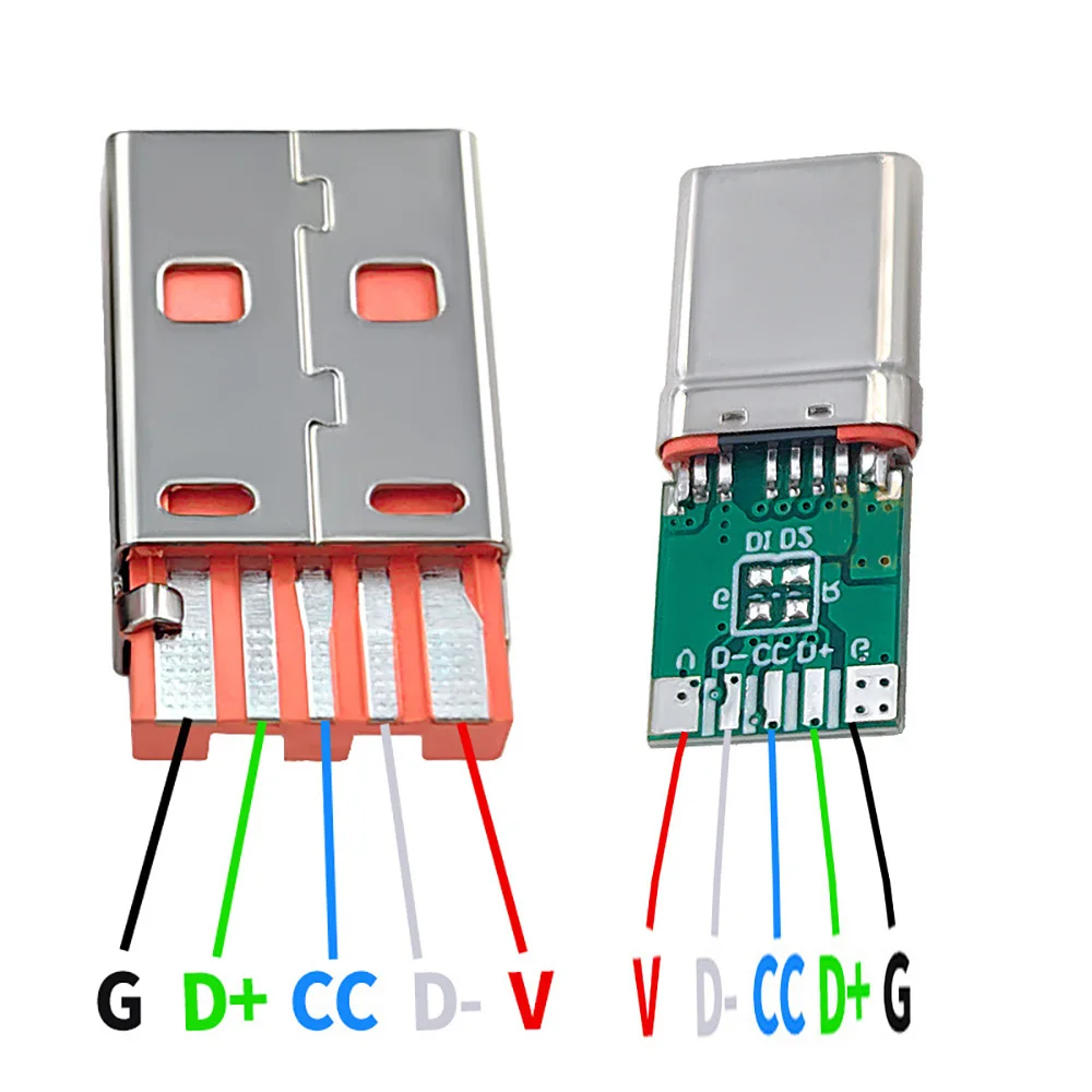Разъем USB Type-C LAJQTAO 120 Вт/6 А