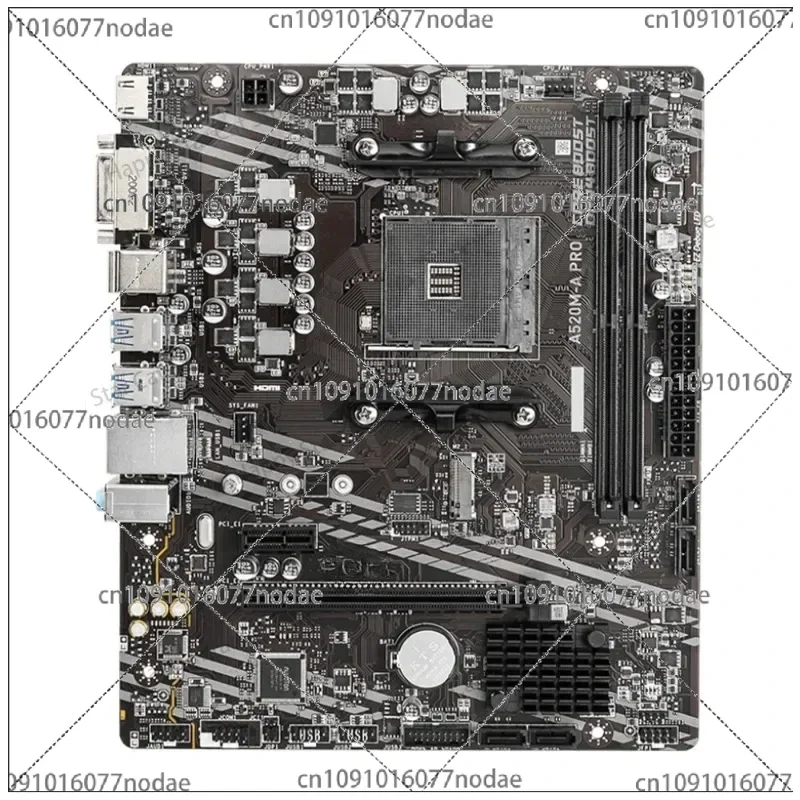 Материнская плата MSI A520M A PRO DDR4 M.2 с разъемом AM4 USB3.2 STAT 3.0 SSD 4600(OC) МГц Audio Boost AMD A520