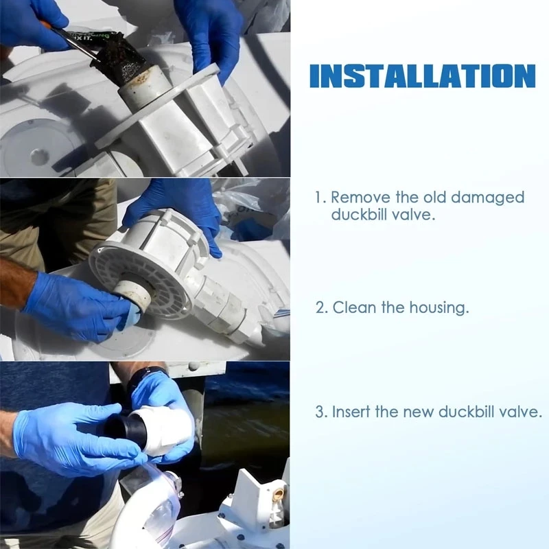 Набор клапанов MX Duckbill для замены Dometic 385310076 совместимый с насосами серии S и T 2 или 4