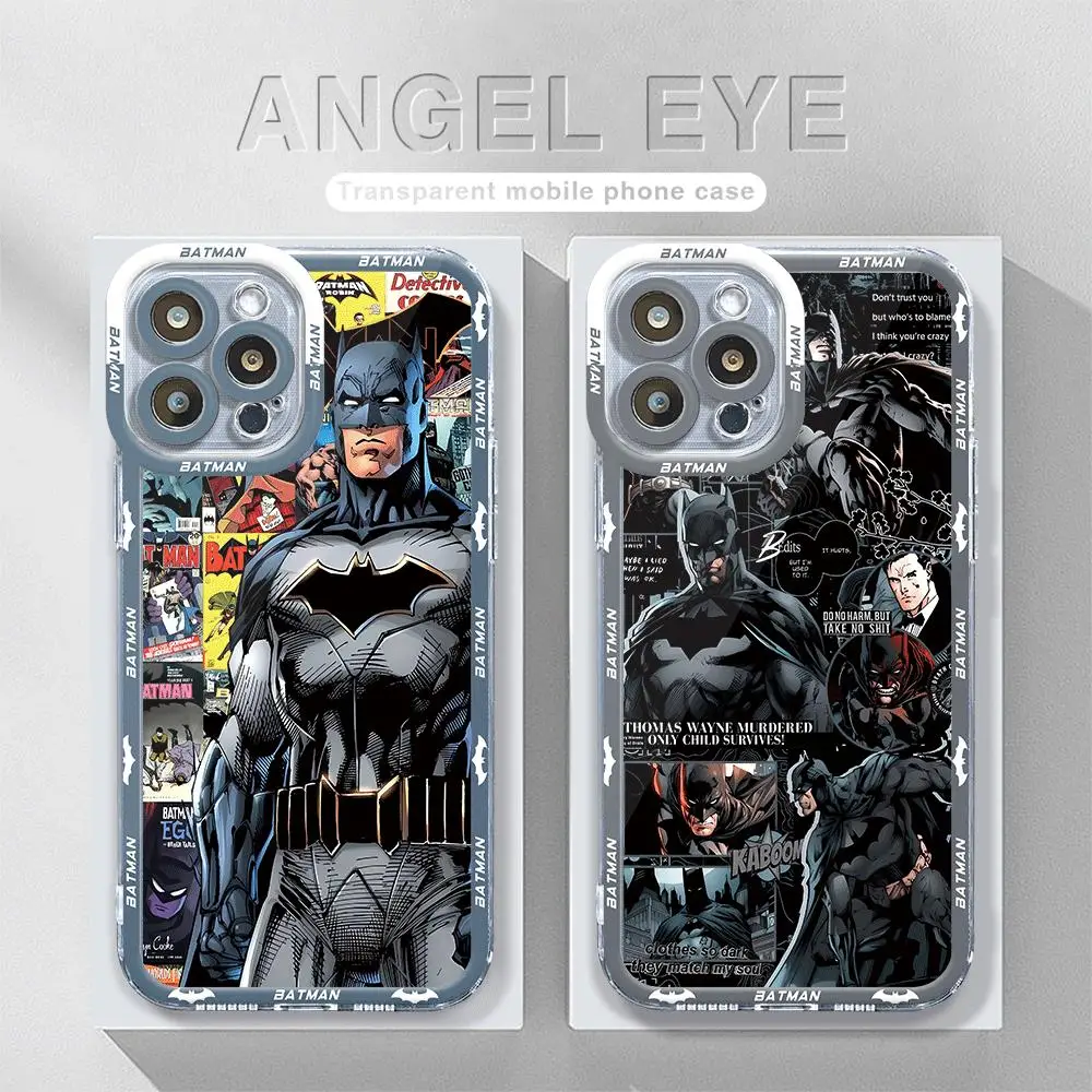 Классический Чехол Для iPhone B-Batman Hero 15 Pro Max 14 Plus 13 Mini 12 XR 8 SE 7 6S XS MAX — Противоударный