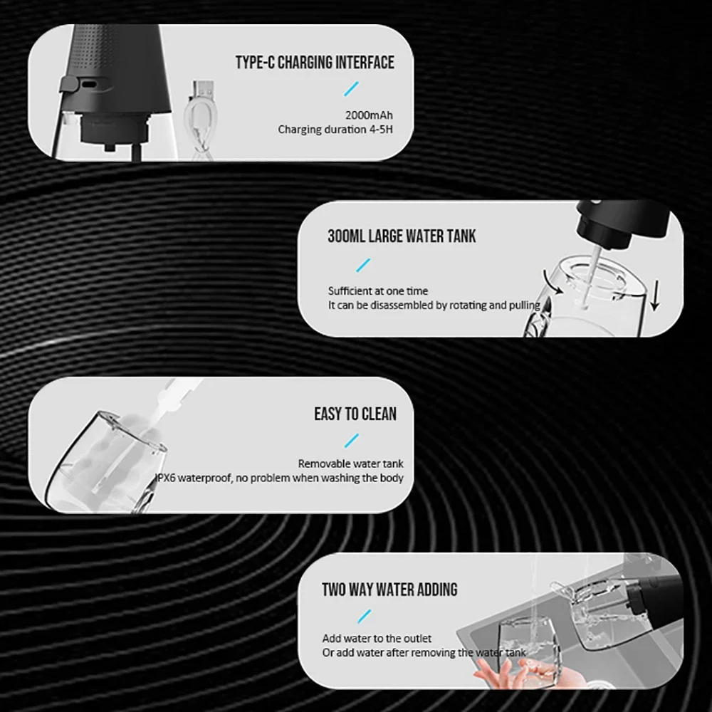 Xiaomi стоматологический ирригатор для полости рта водная нить инструменты чистки