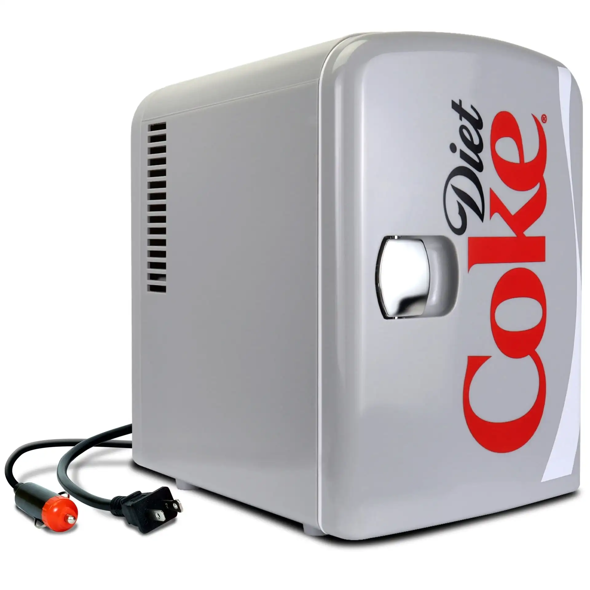 

Mini fridge 6 Can Diet Coke Portable Cooler/Warmer Mini Refrigerator Travel Fridge cooler