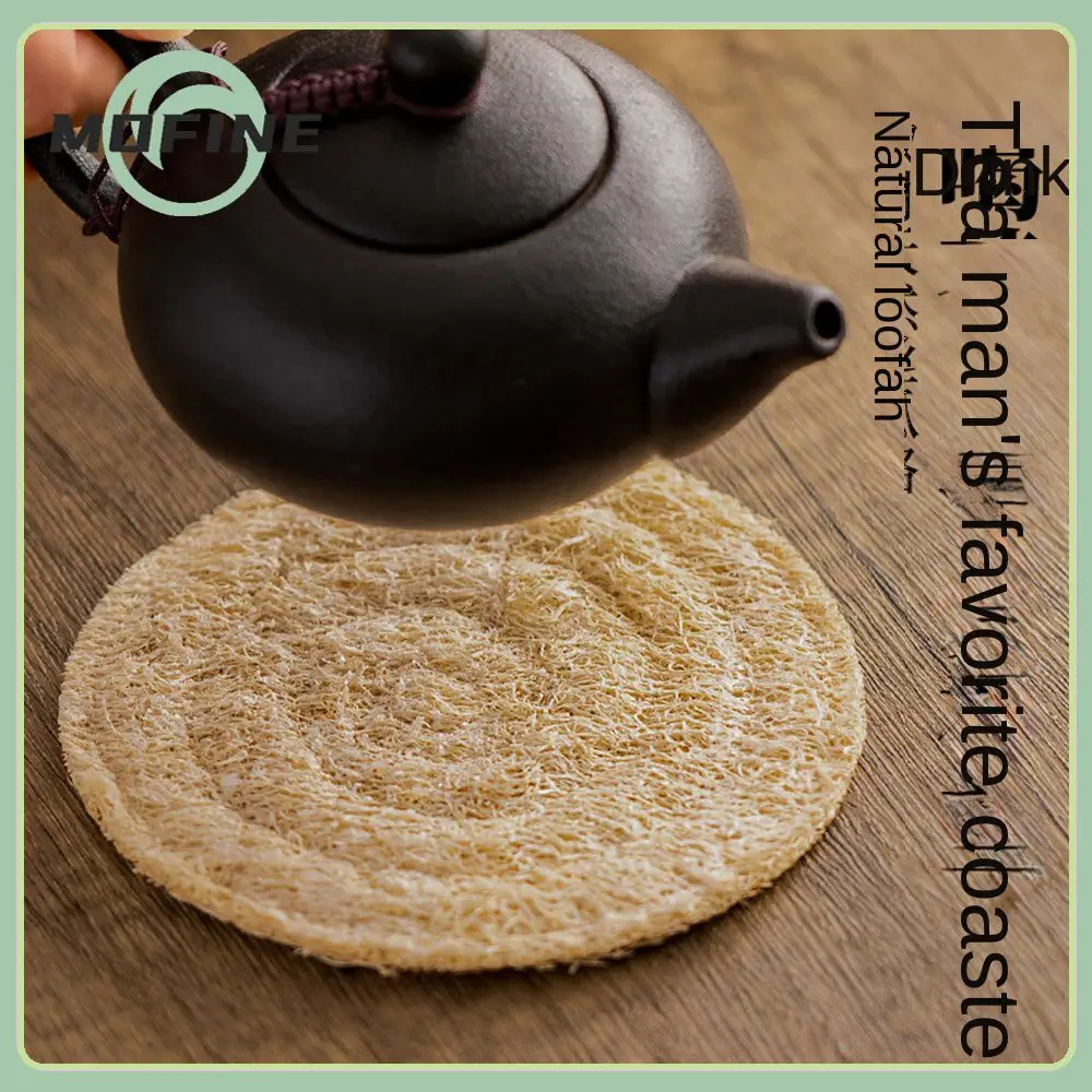 

1 Pcs Eco-friendly Kitchen Coaster Household Tea Mat Coaster Handmade Teaware Tray Home Accessories Universal Retro Creative