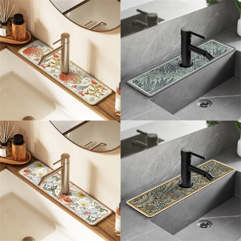 

Sink Faucet Absorbent Pad Quick Drying Anti-splash Mat Household Drop Shipping