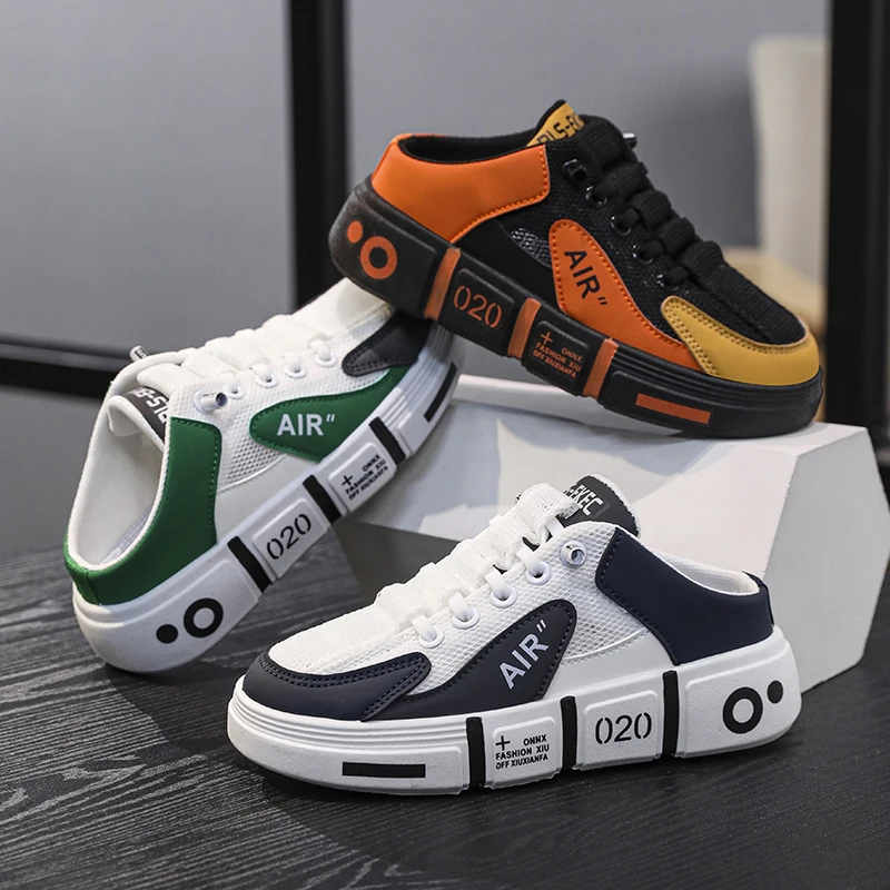 Сандалии мужские с перфорацией повседневная обувь клоги для дома сада улицы