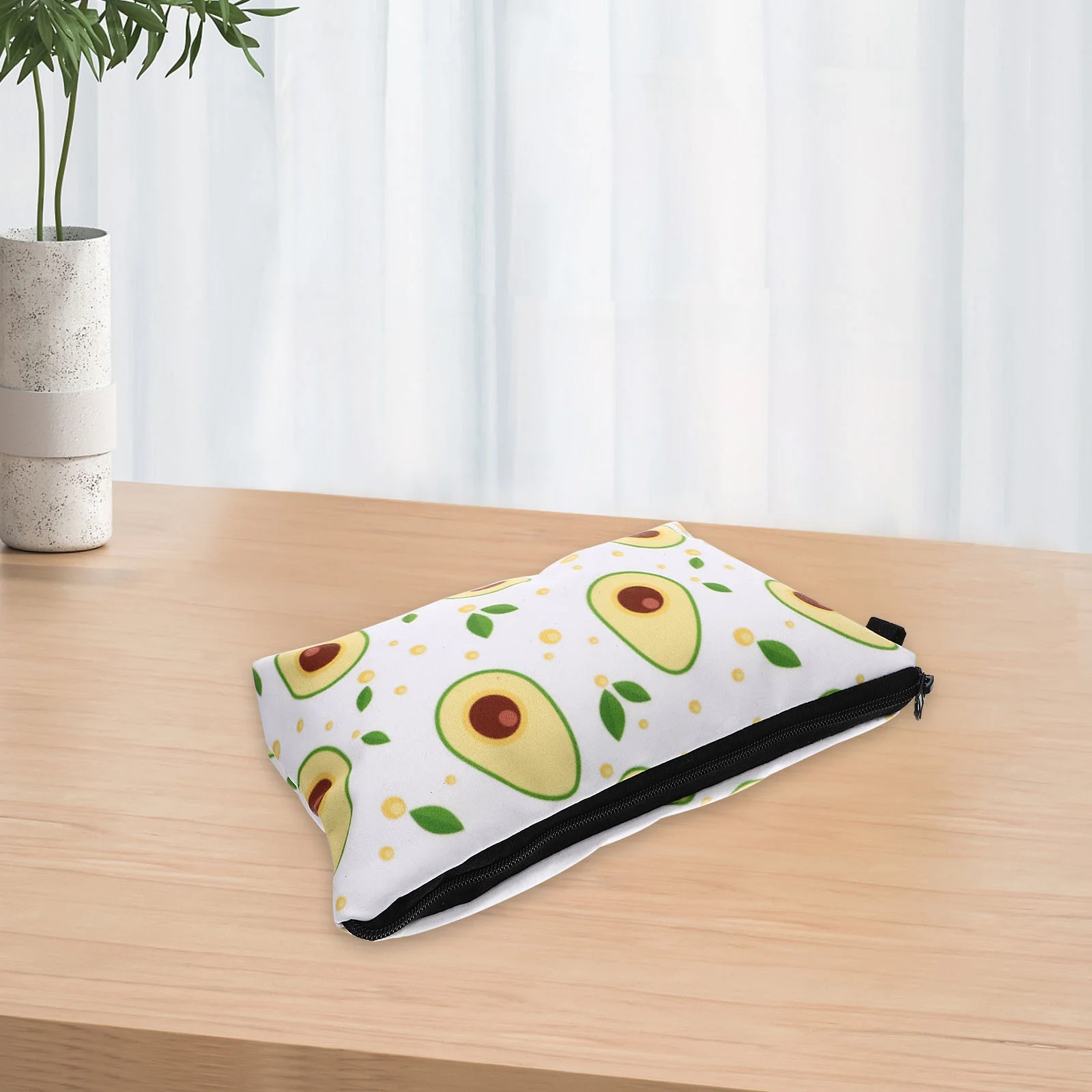 Сумка с авокадо косметичка для путешествий карандаши многофункциональная