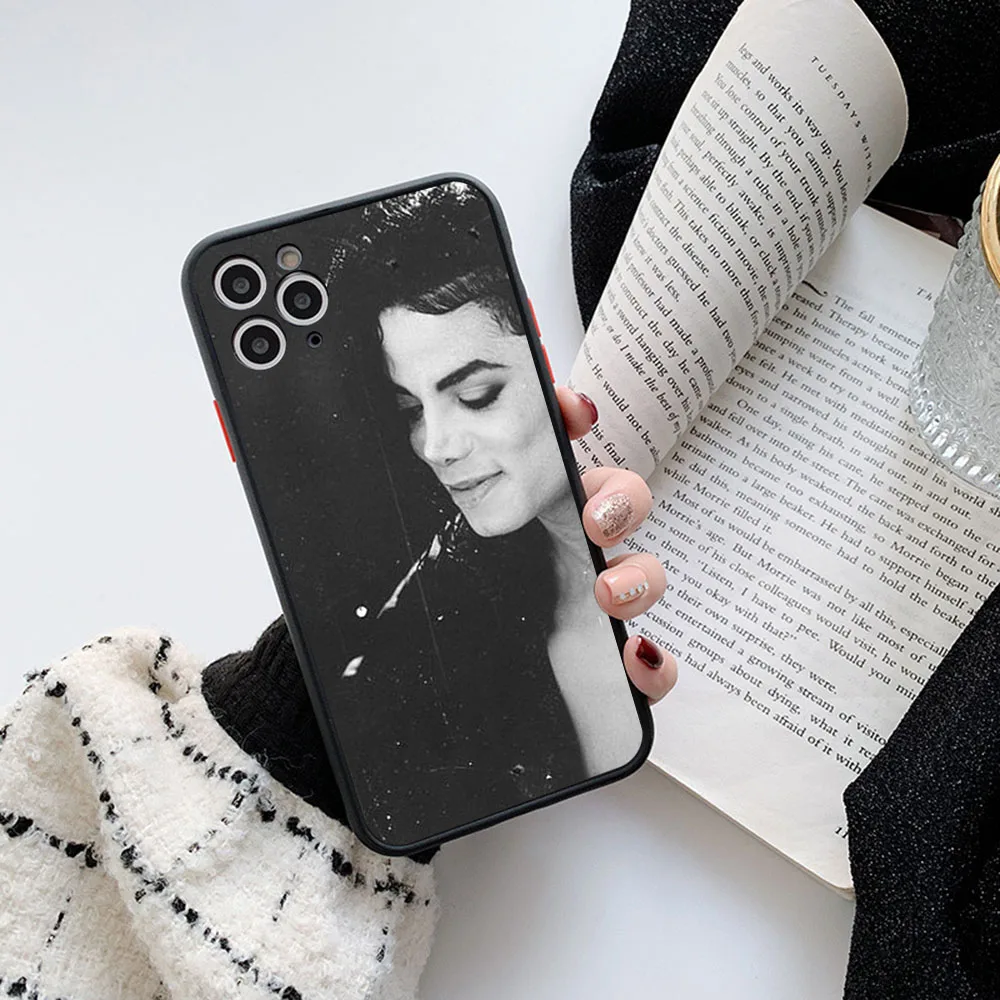 Чехол для телефона iPhone 14 13 12 Mini 11 15 Pro XS Max X XR SE 7 8 6S 6 Plus MJ Майкл Джексон Прозрачный
