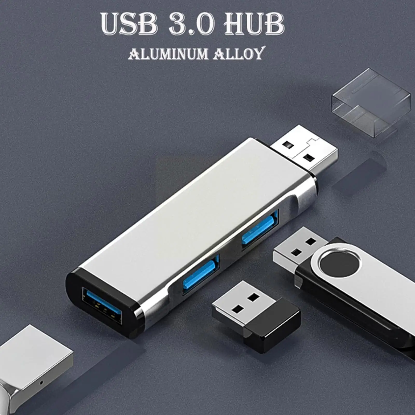 

Высокоскоростной Универсальный внешний разветвитель, 3 порта Usb 3,0, концентратор с кабелем, мини-концентратор, разветвитель с узором, Кабель-...