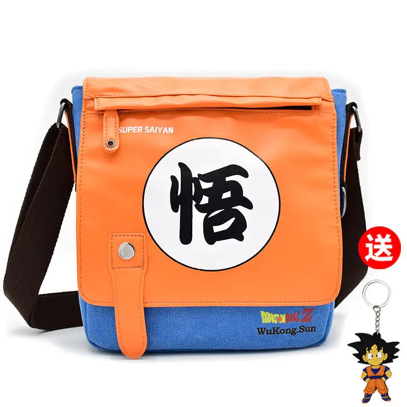 

Anime Dragon Ball Goku Messenger Bag Men's Tide Brand Student Casual Fashion Trend Anime Peripheral Canvas Shoulder Bag