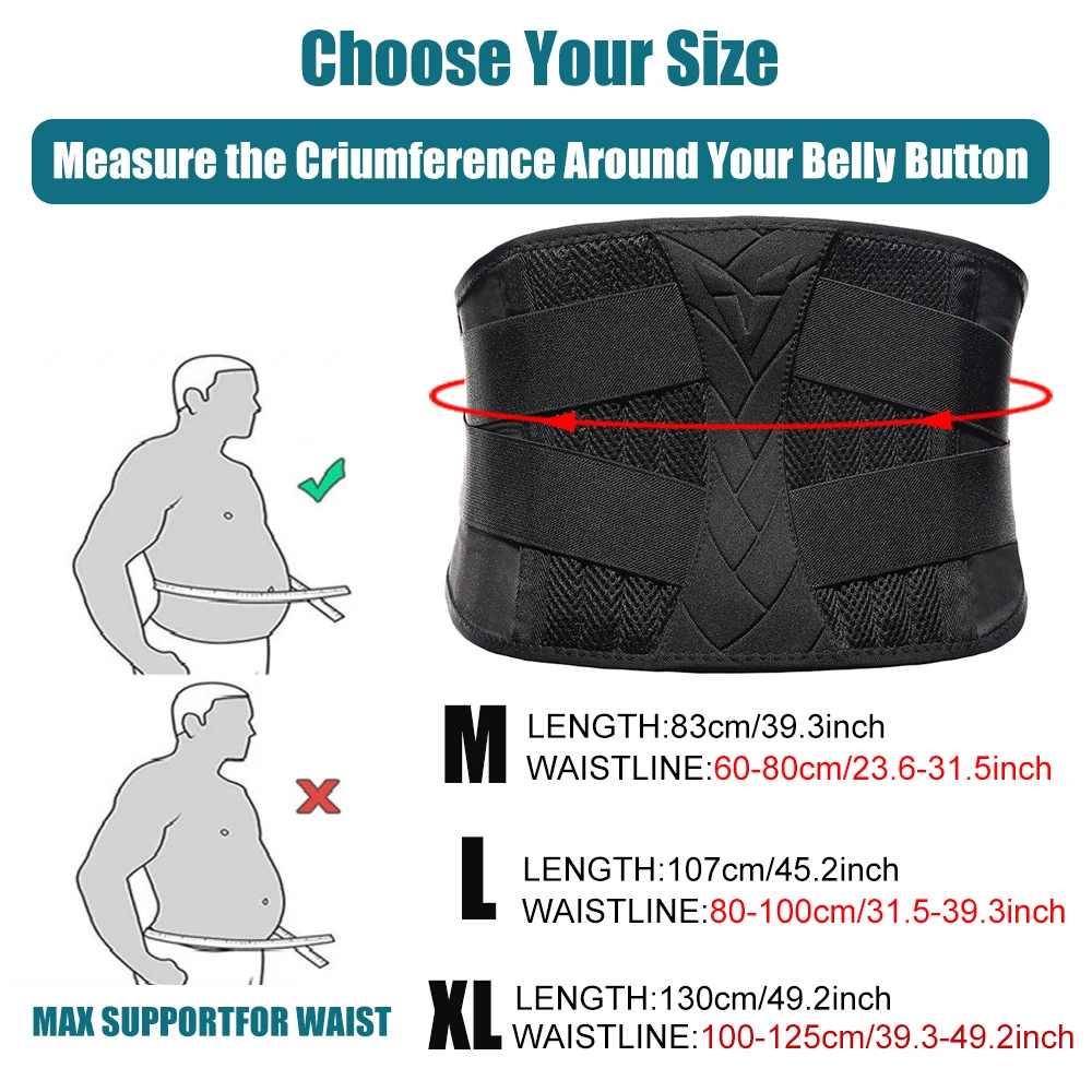 Пояс Поясничный ортопедический для мужчин и женщин спортивный бандаж снятия