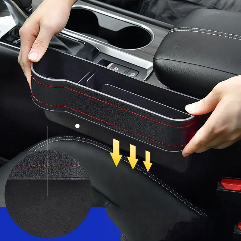 

For Volvo XC60 S60 Car Seat Organizer Crevice Storage Box Car Organizer Gap Slit Filler Holder Auto interior accessories