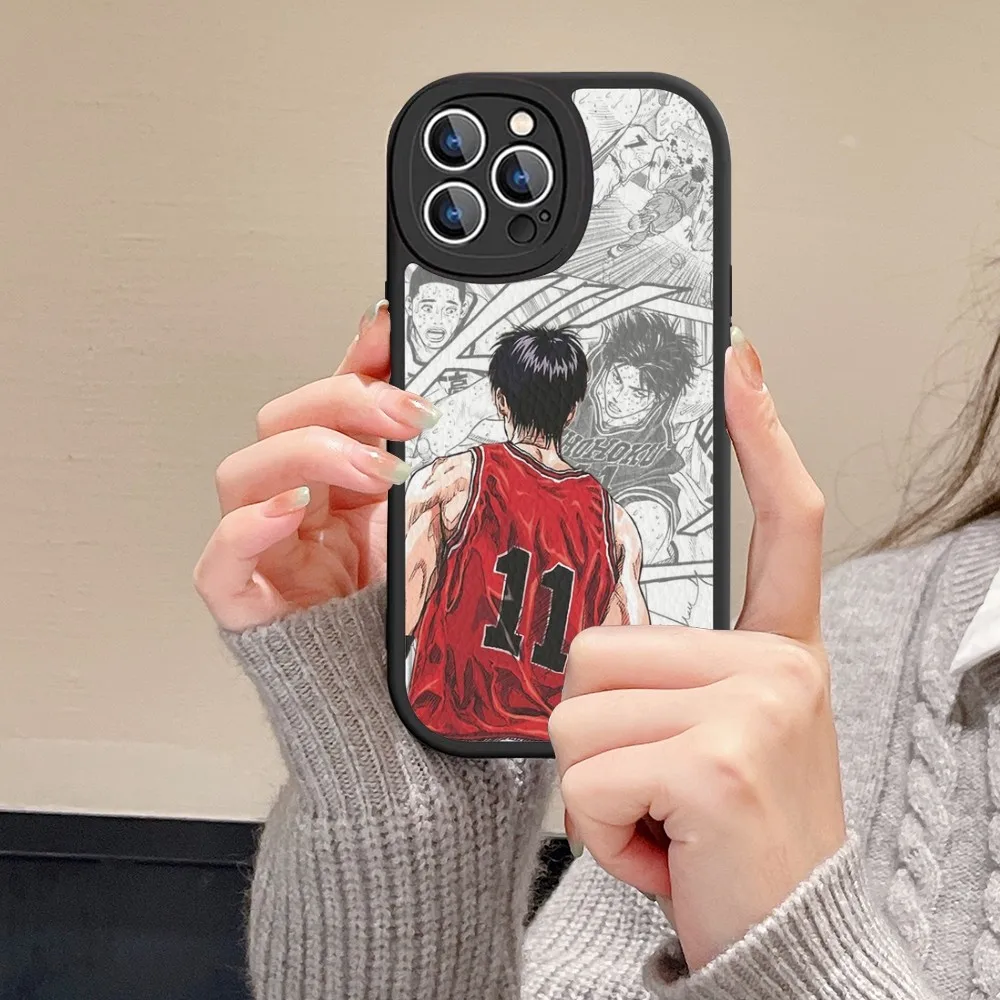 Фото S-Slam D-Dunk Anime Phone Case Hard Leather For IPhone 16 15 14 13 12 Mini 11 14 Pro Max Xs X Xr 7 8 Plus Fundas №4