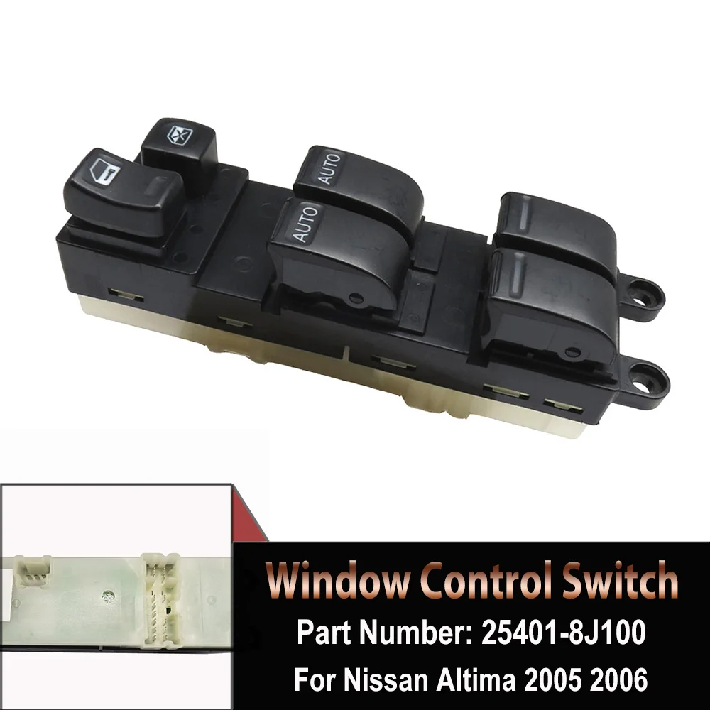 

Window Regulator Control Master Switch Button For NISSAN ALTIMA 2004-2006 Replace 25401-8J100 254018J100 Car Accessories
