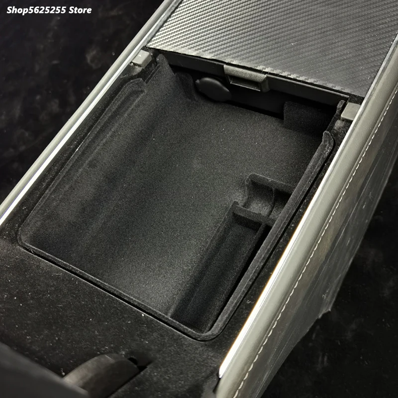 

Car Central Armrest Storage Box Container Holder Tray for Tesla Model 3 Y 2021 2022 Accessories Multifunctional Storage Cover