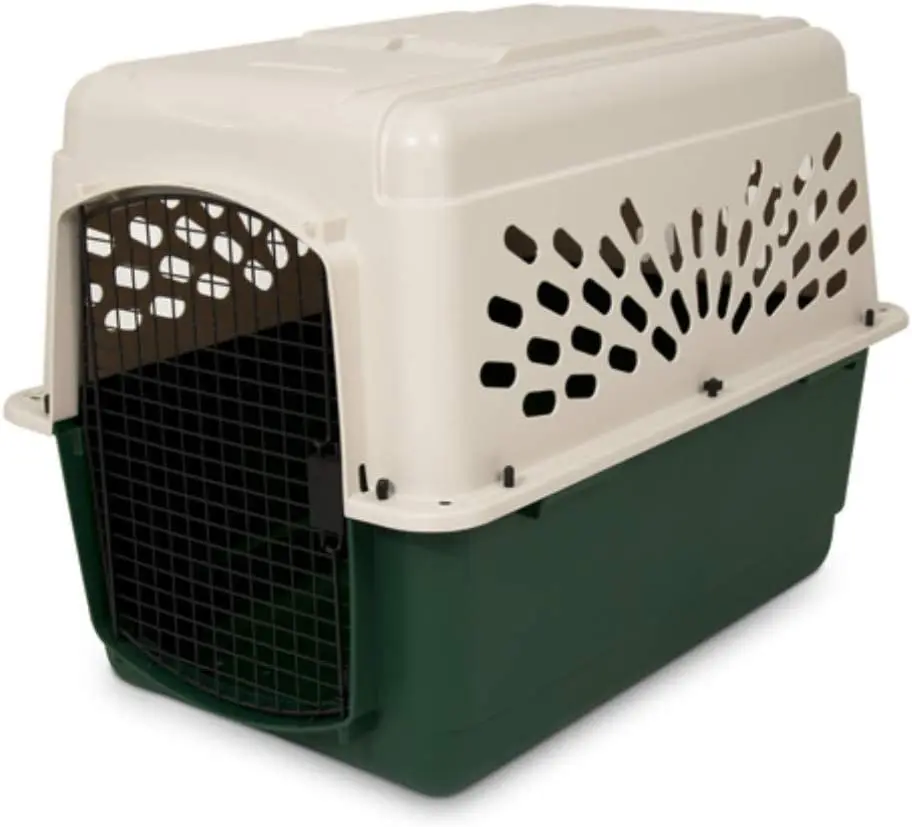 

Dog Kennel Pet Carrier & Crate 28" (20-30 Lb), Outdoor and Indoor for Large, Medium, and Small Dogs - Made from Durable