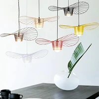 modern minimalist fashion chandeliers personalized art living room light creative design restaurant lamp bedroom hat lamp