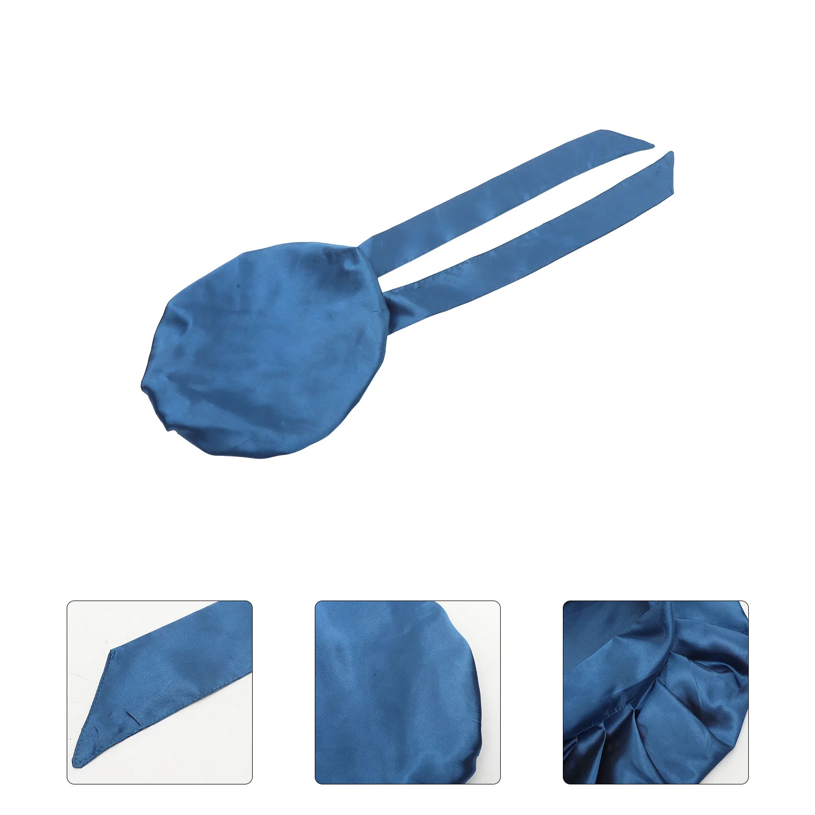 

Satin Streamer Supple Bonnet Ribbon Bathing Hat Showering Hair Sleeping