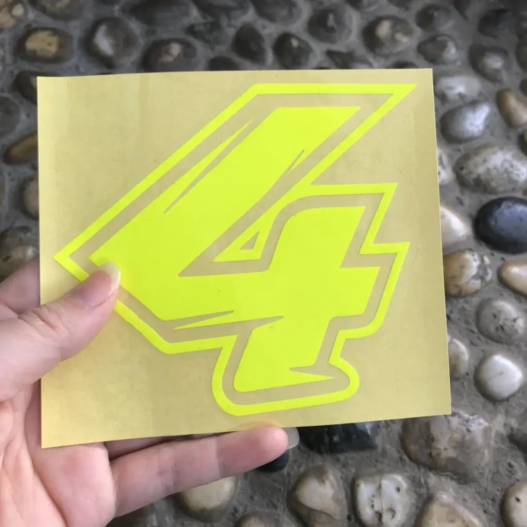 

Гоночная табличка с номером Three Ratels FD144, наклейка с индивидуальным нарезанным шрифтом, стильная наклейка для автомобиля, мотоцикла, грузовика