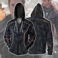 alliance iron man with the same jacket infinity war 3d digital printing zipper cardigan sweater
