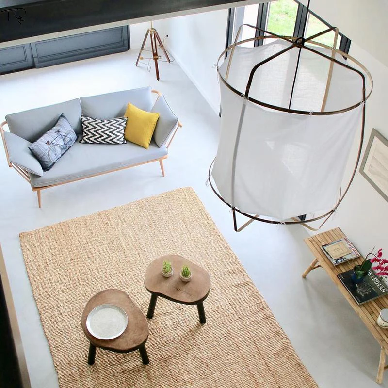 

Nordic Ins Minimalist Fabric Linen Pendant Lights Modern Suspension Luminaire Living/Dining Room Art Decor Bedroom Restaurant