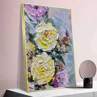 chenistory coloring by number yellow flowers 60x120cm on canvas large size art gift pictures by number kits for adults home de