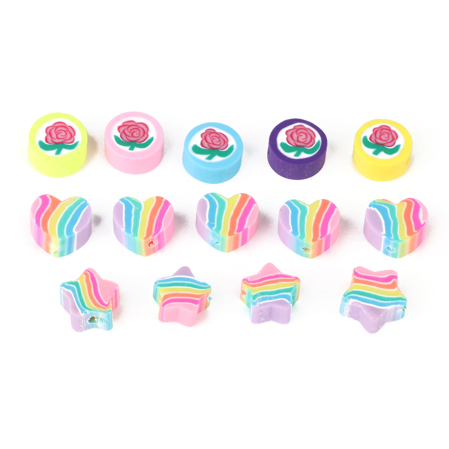 50-150 шт. бусины из полимерной глины в форме звезды