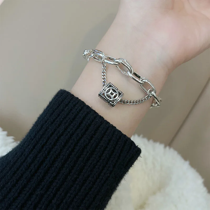 

Steampunk Cylinder Friends Bracelet For Women Summer Korean Fashion Luxury Jewelry Accessories Free Shipping Dropship Suppliers