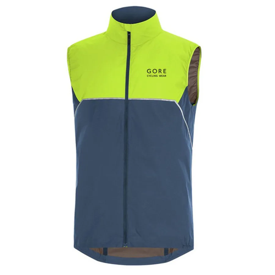 Gore Cycling Wear Men's Windproof and Rainproof Vest Outdoor Sports Riding Vest Bike Jacket Cycling Jersey Gilet Coat MTB Road