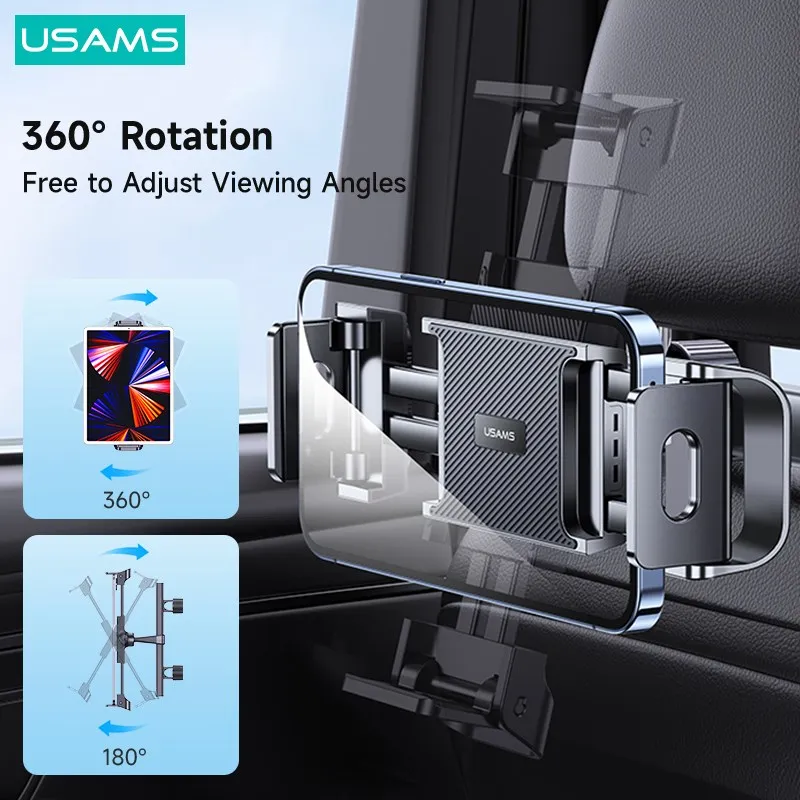 USAMS Автомобильное заднее сиденье Держатель телефона для планшета Ленивый
