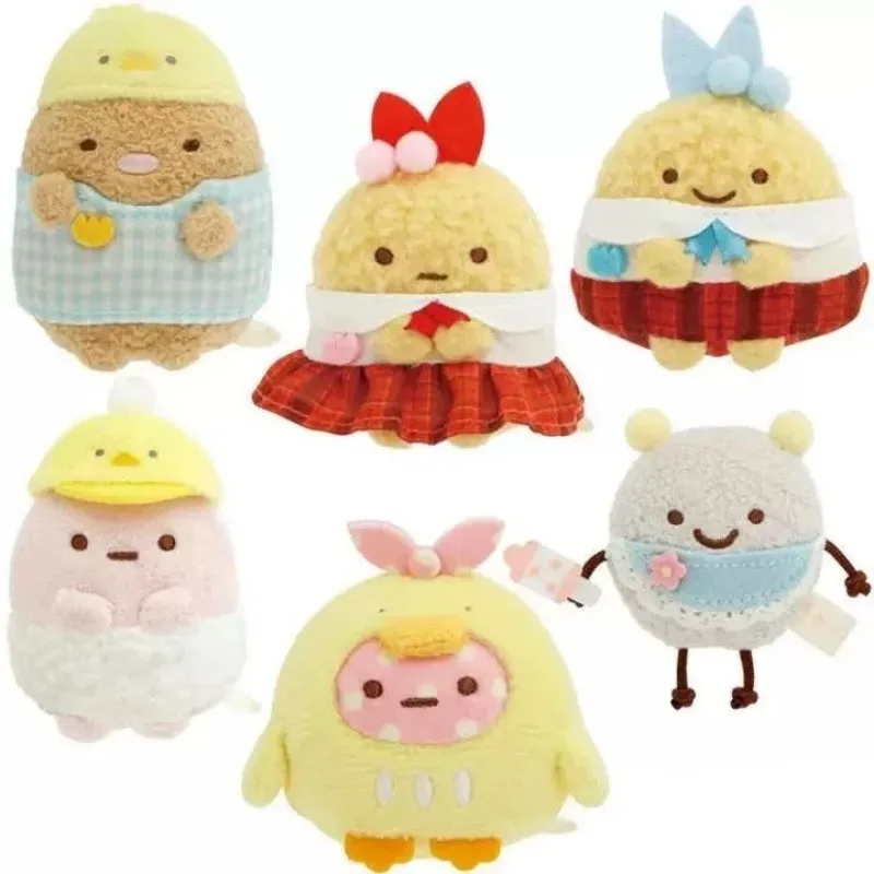 Фото НОВЫЙ 6 см Sumikkogurashi аниме серии детский сад плюшевые куклы брелки униформа костюм Sumikko Gurashi мягкая игрушка маленький кулон №2