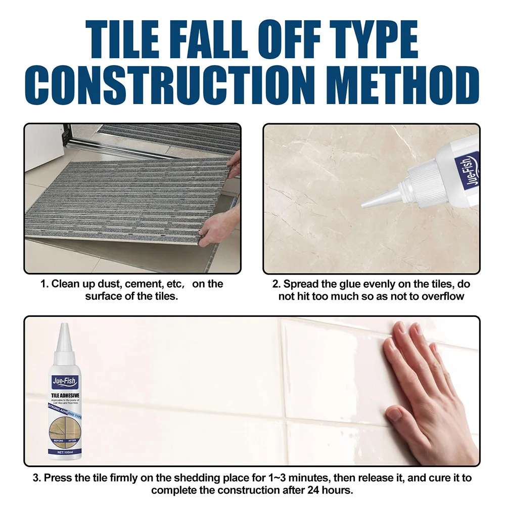 100 мл клей для плитки проникающий свободный пустой полый барабанный домашний пол