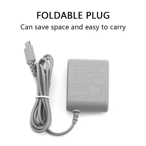 Адаптер зарядного устройства переменного тока с вилкой европейского стандарта и США для Nintend NDSLite, настенное домашнее дорожное зарядное устройство для NDS Lite Game Conso, адаптер питания переменного тока