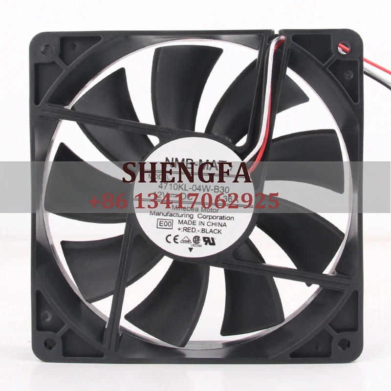 NMB-MAT7 чехол вентилятор 4710KL-04W-B30 120X120X25MM 12CM 12025 12V 0.36A PWM инвертор для контроля температуры, охлаждающий вентилятор