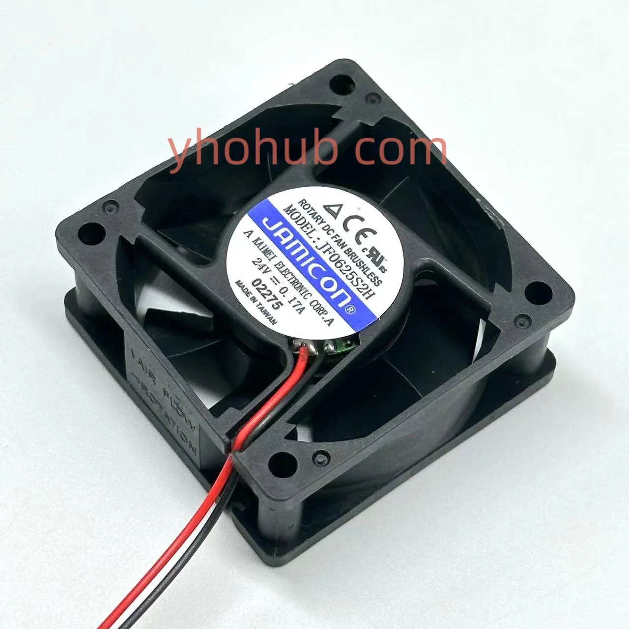 Вентилятор для охлаждения сервера JAMICON JF0625S2H DC 24 В 0,17 А 2 провода 60x60x25 мм
