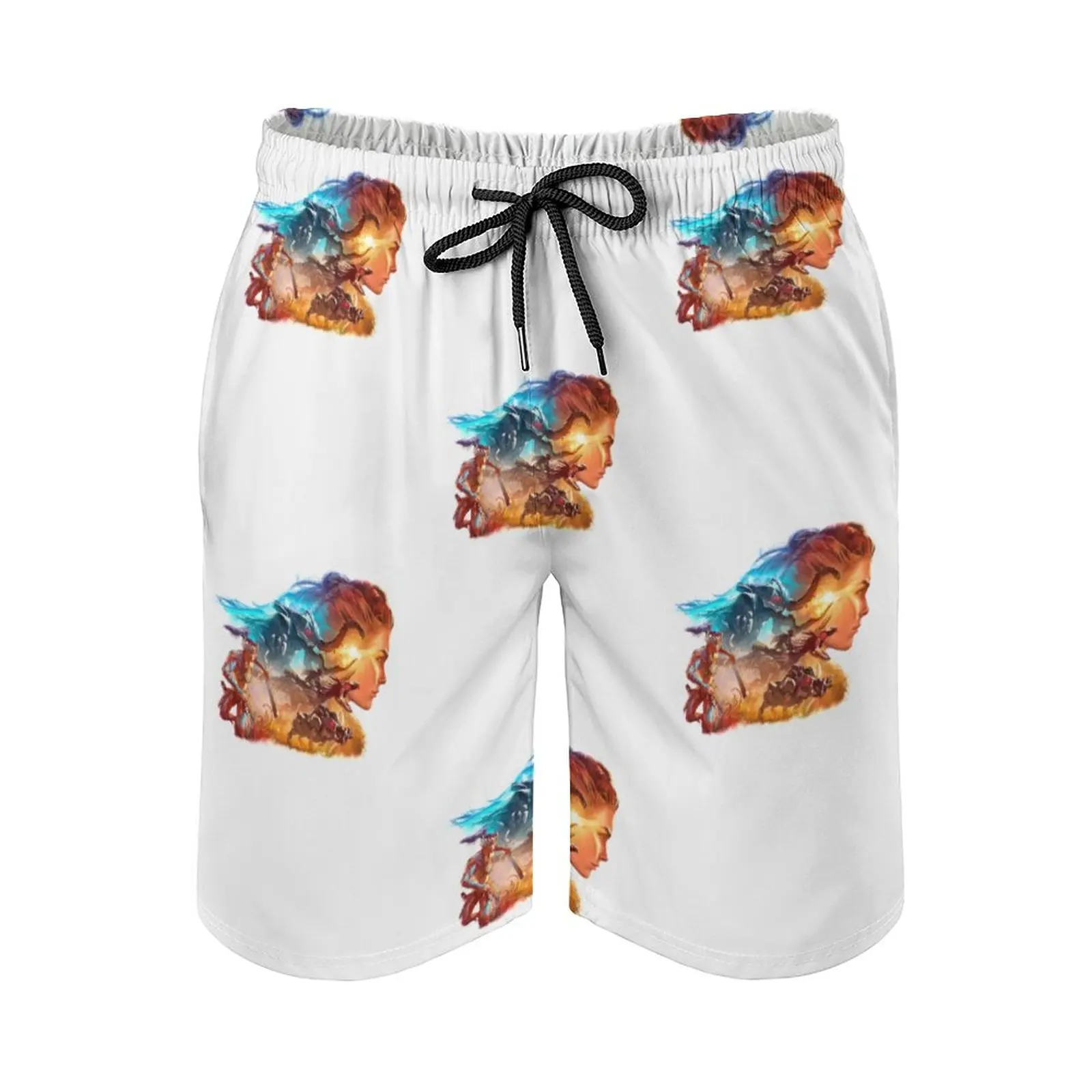 Шорты для доски Aloy Sun Hawk Horizon Forbidden West пляжные плавки из полиэстера забавные