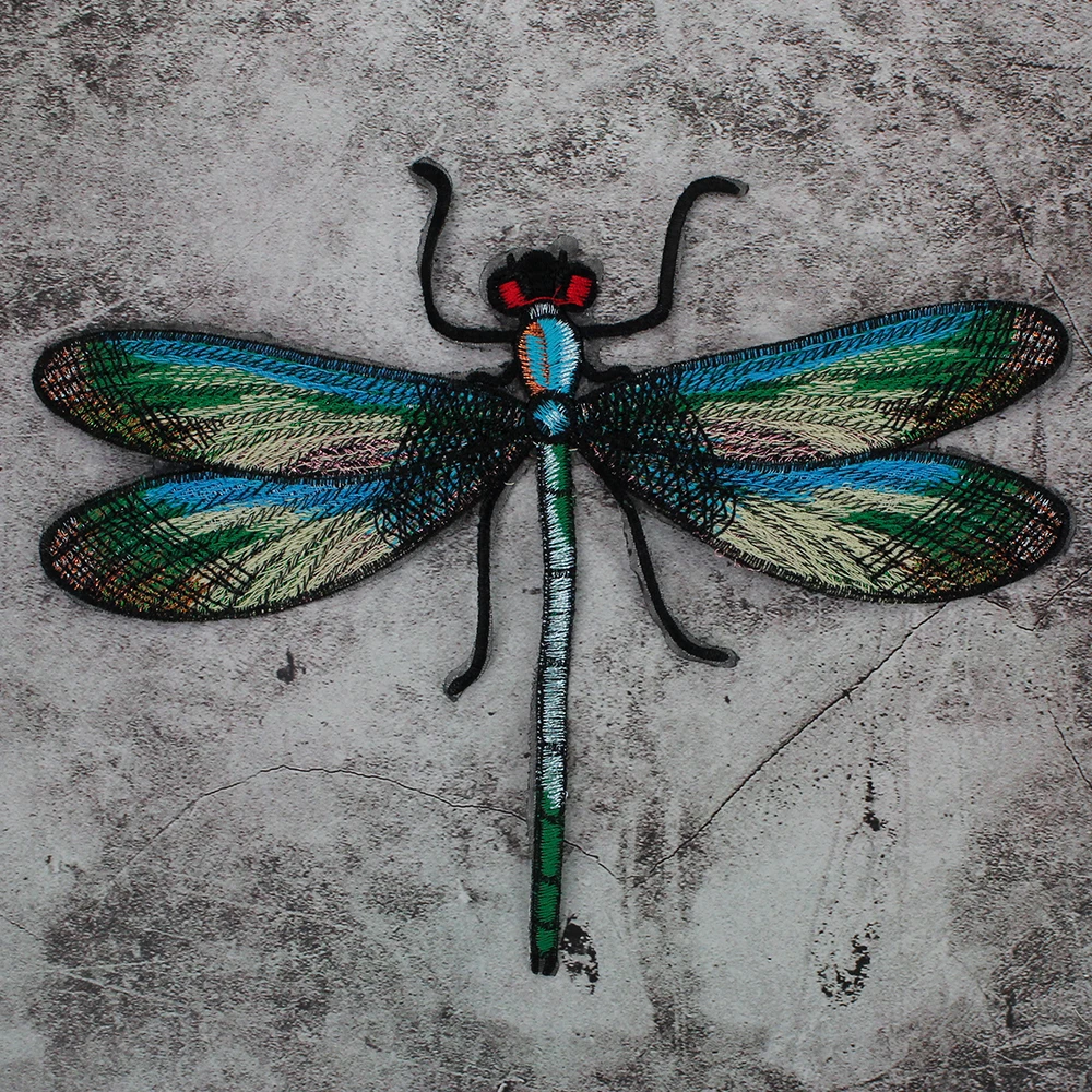 Вышивка Стрекоза патч для одежды шитье на аппликации рубашка Обувь Сумки Одежда
