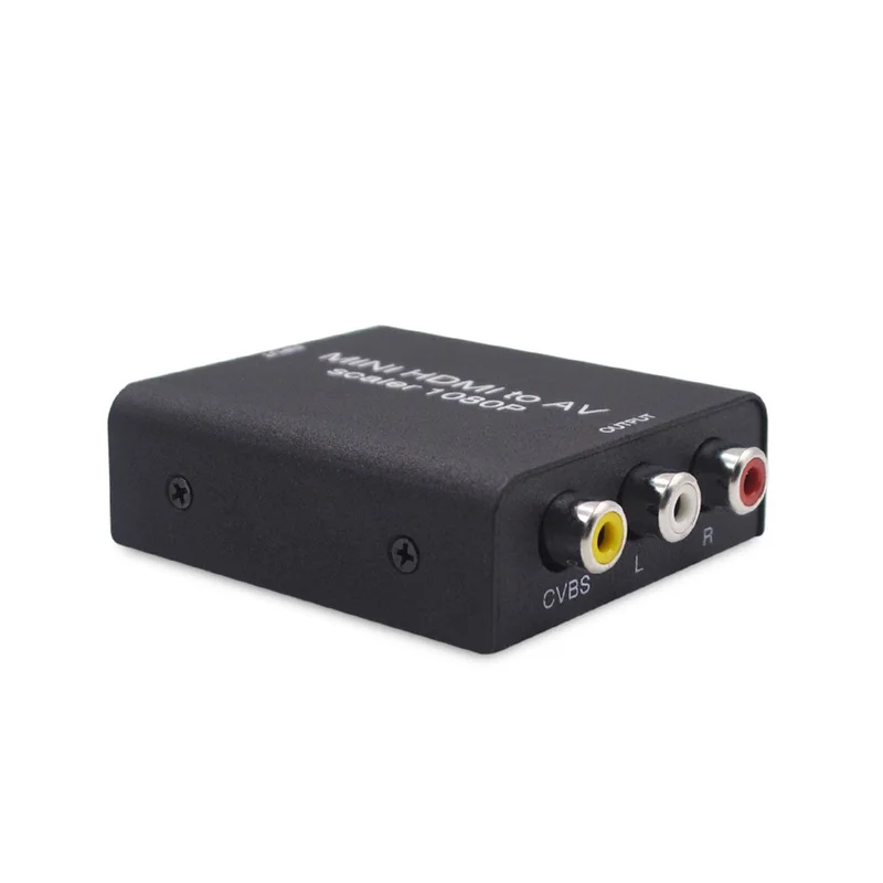 Преобразователь HDMI в AV RCA CVBS L/R видеоадаптер 1080P переключатель с мини USB кабелем