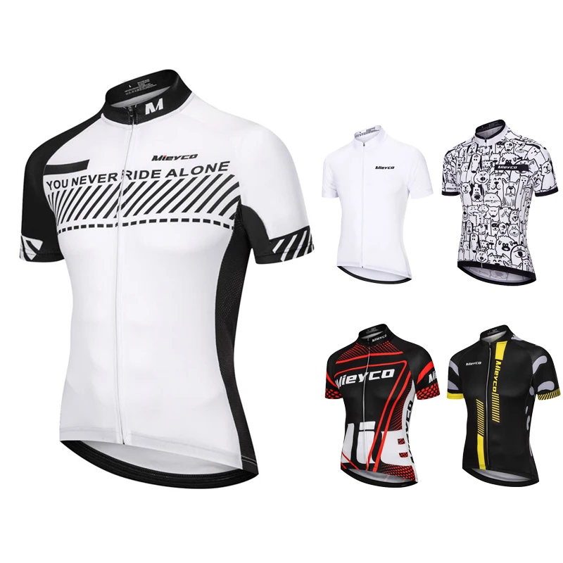 

Mieyco Men's Short Sleeve Cycling Jersey Spring Summer Breathable Quick Dry Outdoor Sportswear For Bicycle Tops Gym Clothing