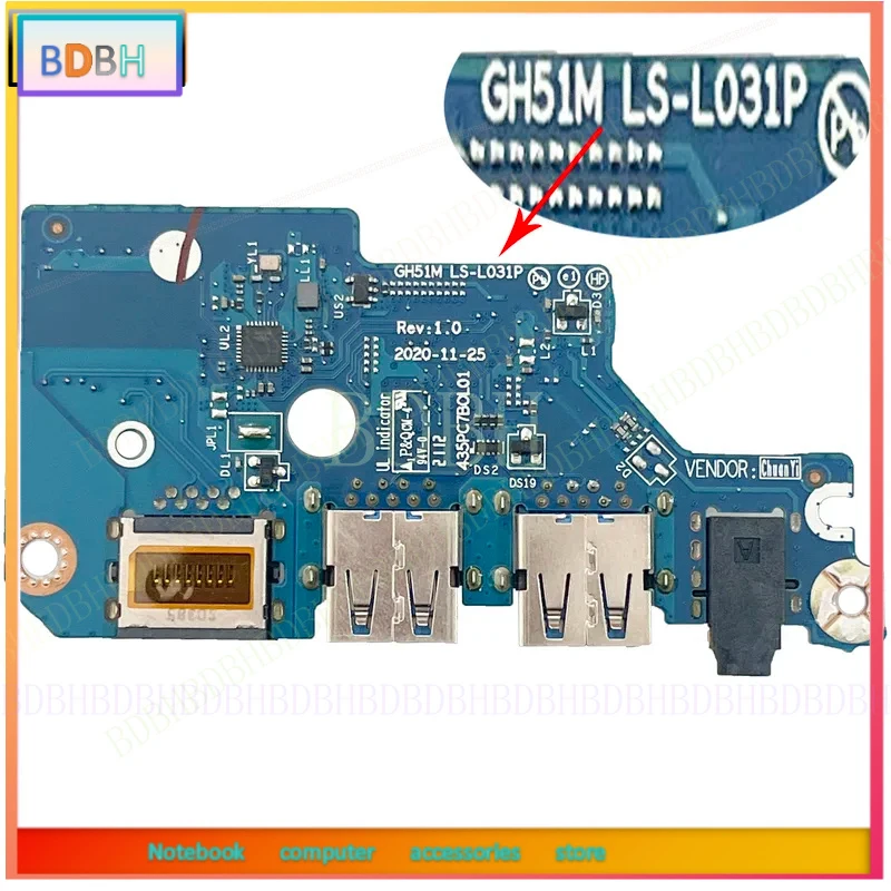 Фото Новая USB-плата для Acer Nitro 5 AN515-55 56 57 44 45 46 N20C1 LS-J871P LS-J881P LS-J891P LS-K851P LS-L031P, 100% протестирована №4