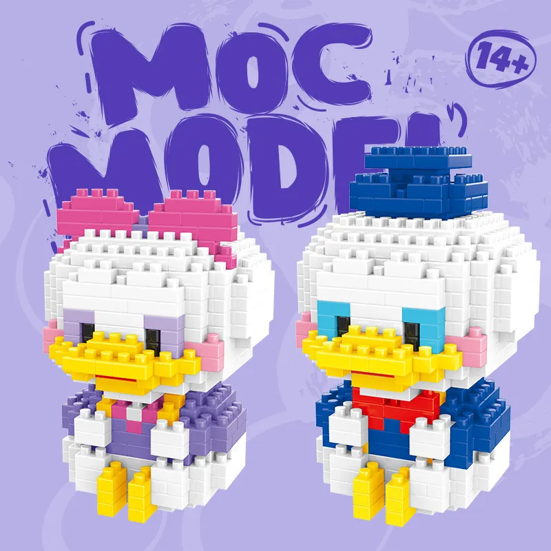 Милые куклы из мультфильма Диснея маленькие строительные блоки креативный