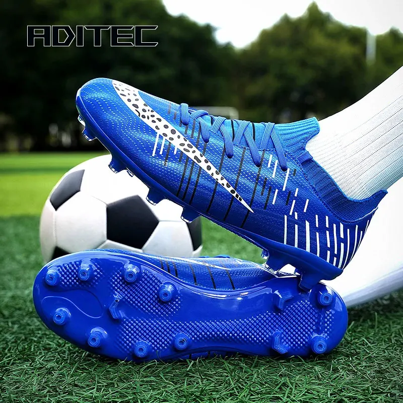 

FG/AG/TF Men Football Boots High Ankle Soccer Shoes For Man Cleats Training Shoes Professional Sport Sneakers Futsal footba